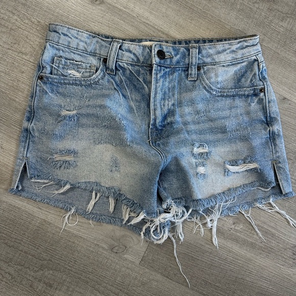 HIDDEN Distressed Denim Cutoff Shorts - Size Small - 100% Cotton - Picture 2 of 7